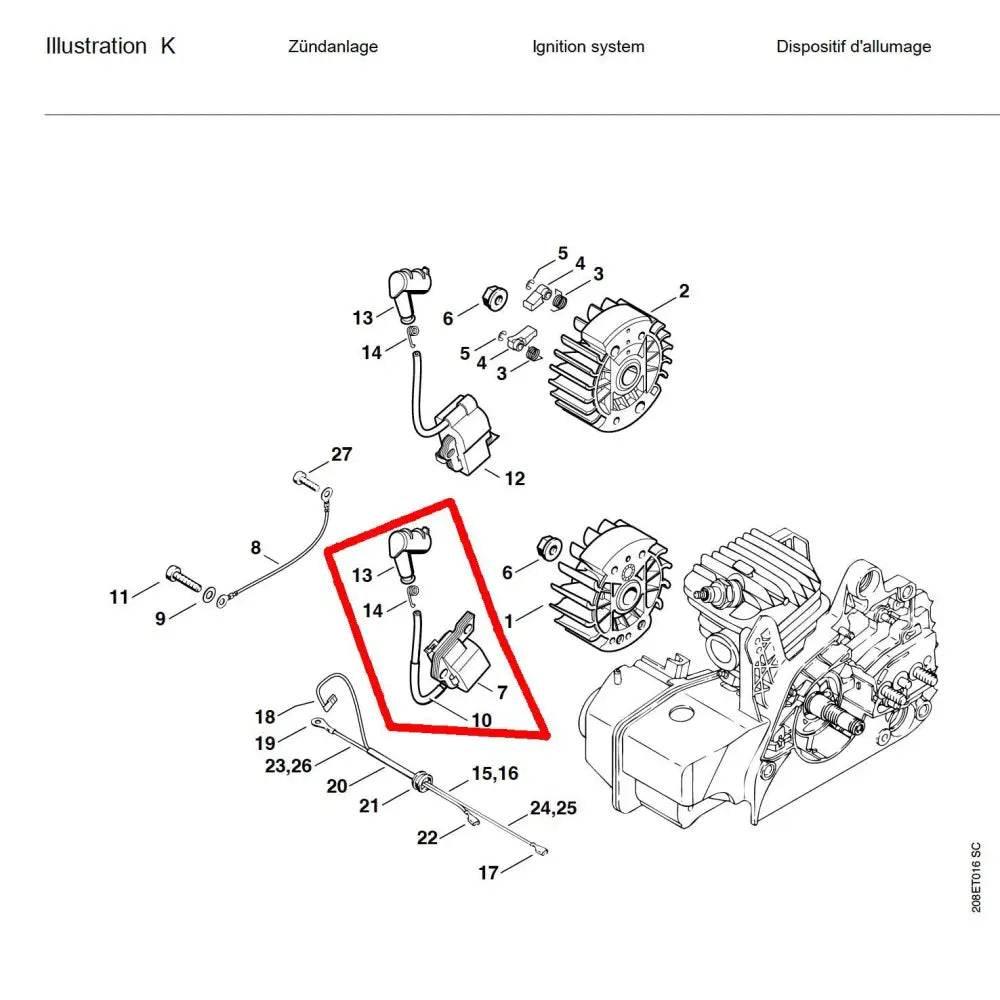 04848 คอยล์ MS250 - GUCUT