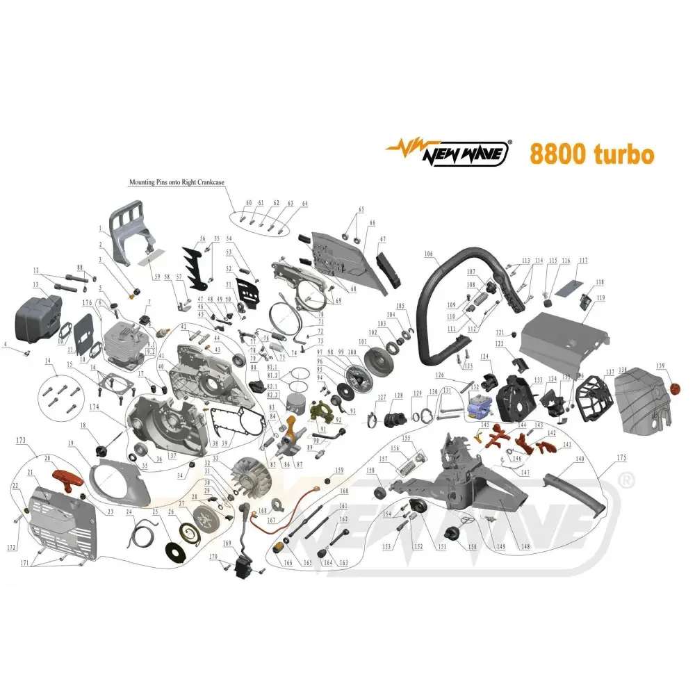 04973 REAR HANDLE COVER NO.140 8800TB - GUCUT