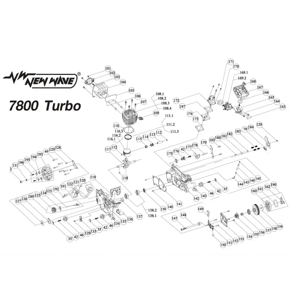05029 โครงเครื่อง 7800TB NO.142 (ด้านขวา) - GUCUT