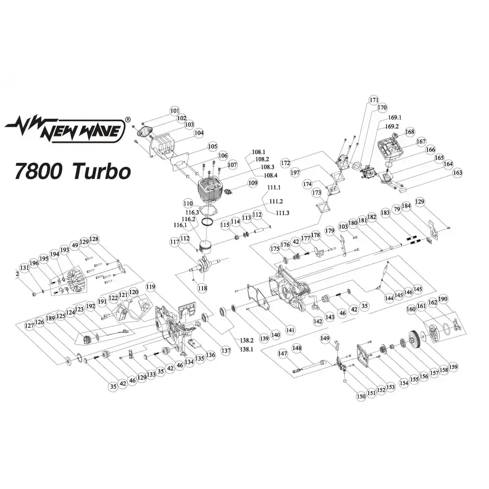 05402 หรีดวาวล์ NO.174 7800TB - GUCUT