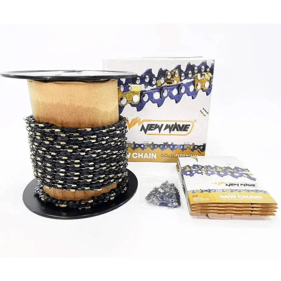 โซ่ม้วน NEWWAVE 3636 (3/8p) (แบบซอย) Titanium100% - GUCUT