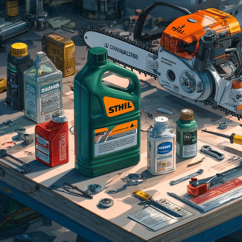 การใช้น้ำมันเลื่อยโซ่ยนต์ต่างยี่ห้อ โดยเฉพาะกรณีการใช้น้ำมันของ Stihl ผลกระทบต่อการรับประกัน - GUCUT