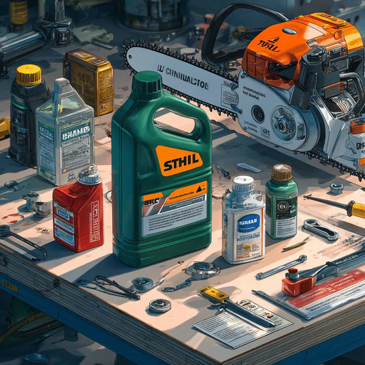 การใช้น้ำมันเลื่อยโซ่ยนต์ต่างยี่ห้อ โดยเฉพาะกรณีการใช้น้ำมันของ Stihl ผลกระทบต่อการรับประกัน - GUCUT