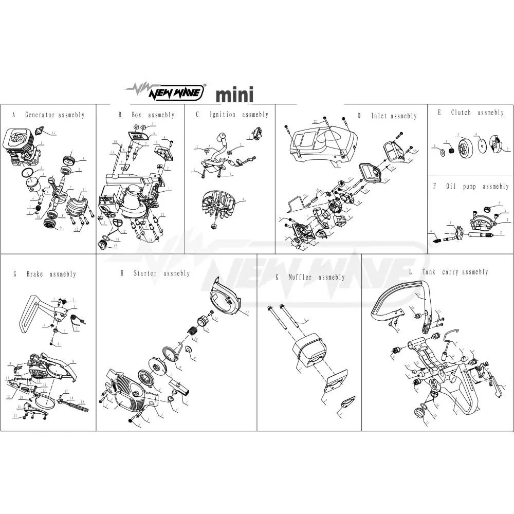 04459 โครงเครื่อง MINI B1 - GUCUT