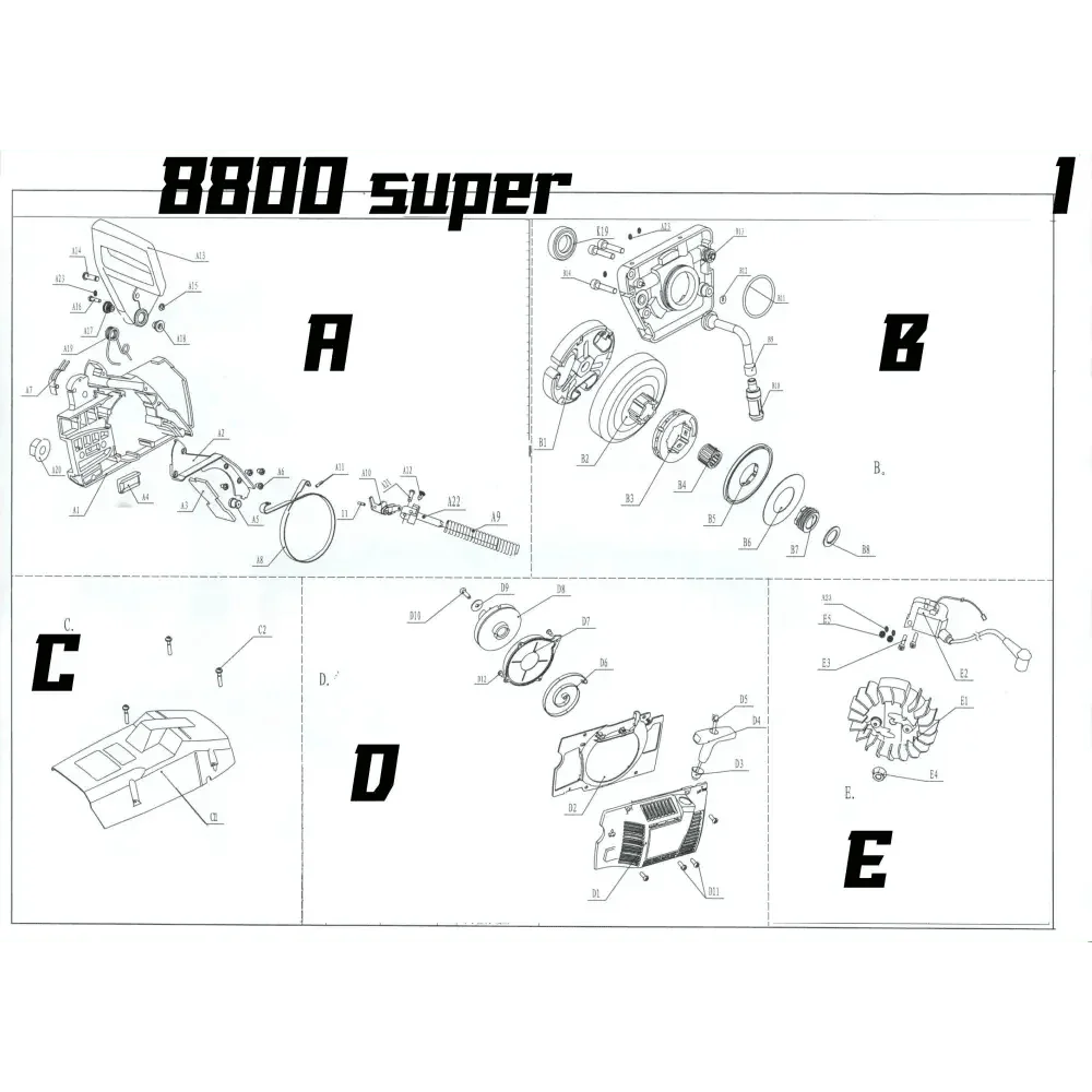 04689 หัวกรองน้ำมันเบนซิน 8800SP L5 - GUCUT