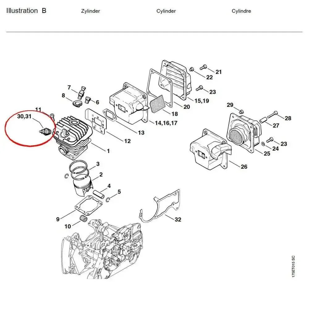 05762 หัวเทียน NGK MS440 B31 - GUCUT
