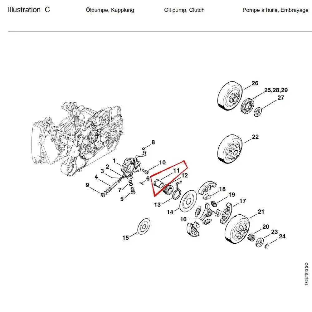 05766 ลูกปืน 6600 MS440 C11 - GUCUT