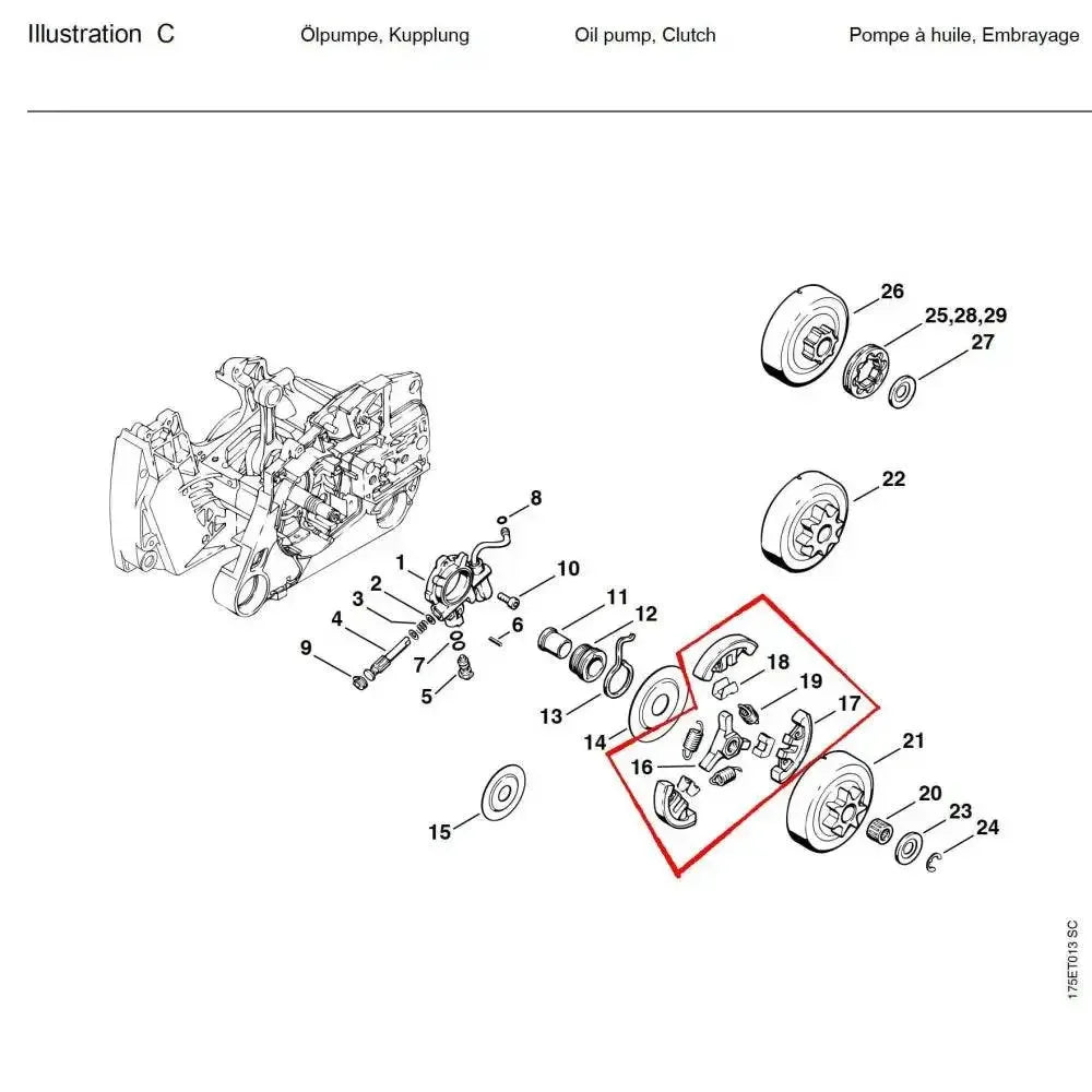 05770 ครัช MS440 C16 - GUCUT