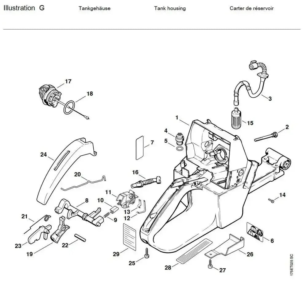 05793 ถังน้ำมันเบนซิน MS440 G1 - GUCUT