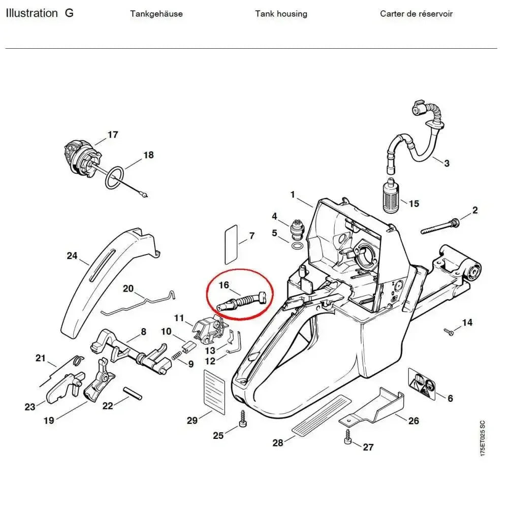 05794 IMPULSE HOSE MS440 G16 - GUCUT