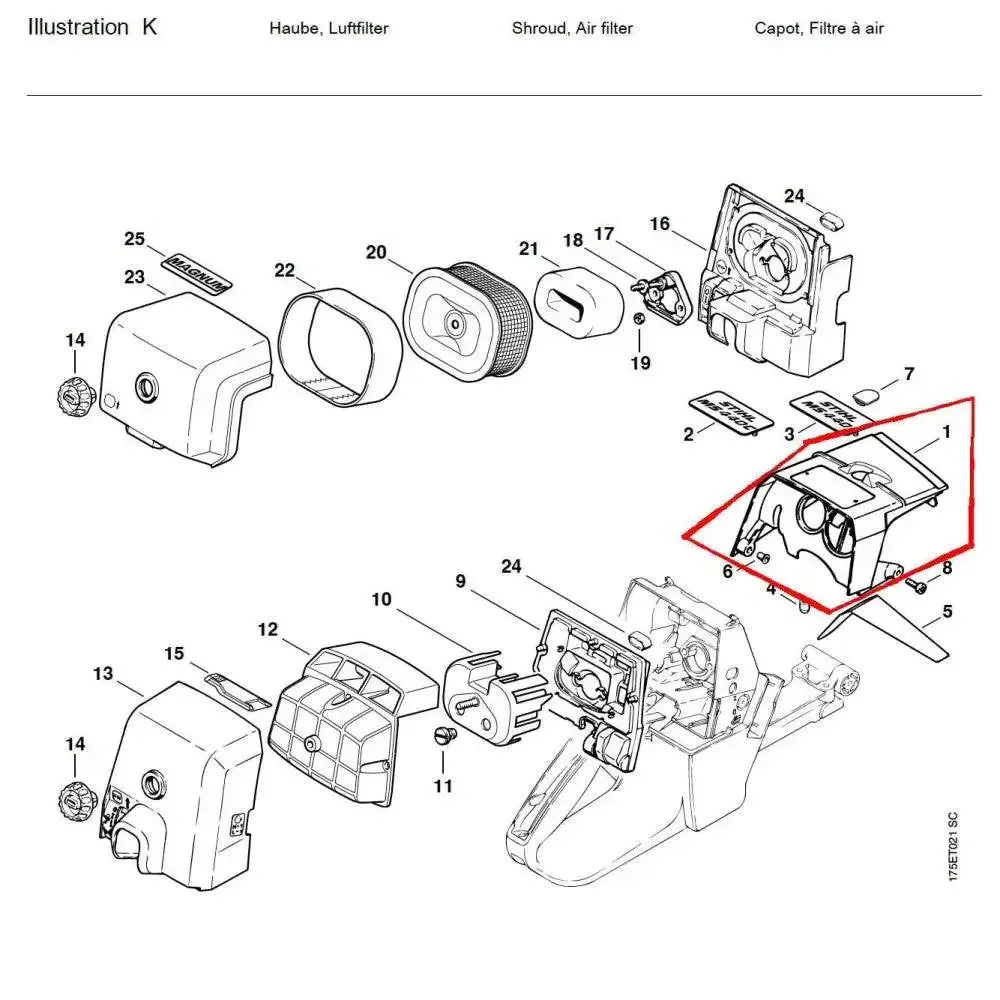 05814 หลังคา MS440 K1 - GUCUT