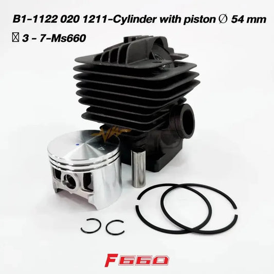 B1-1122 020 1211-Cylinder with piston O 54 mm X 3 - 7-Ms660 - GUCUT