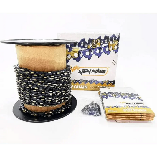 โซ่ม้วน NEWWAVE 3636 (3/8p) (แบบซอย) Titanium100% - GUCUT