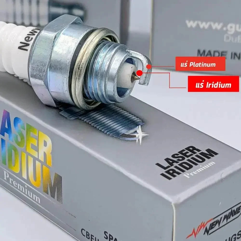 หัวเทียน NEWWAVE เลเซอร์ อิริเดียม ระบบเย็น - GUCUT